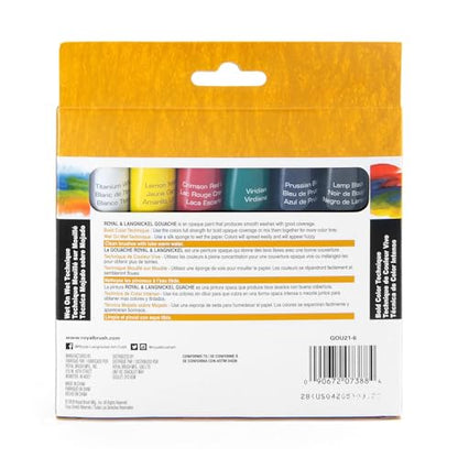 Royal & Langnickel Gouache Color Artist Tube Paint, 21ml, 12-Pack - size: 8.52 Fl Oz (Pack of 1)