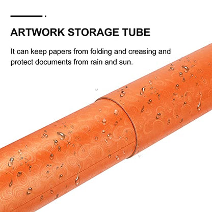 ULTNICE Pull-out Poster Tube Cardboard Tubes Staples Mailing Case Jumbo Kraft Tubes Fishing Rod Case Shipping Tubes Paint Containers Drawings Storage Case Specialty Paper To Stretch Crafts