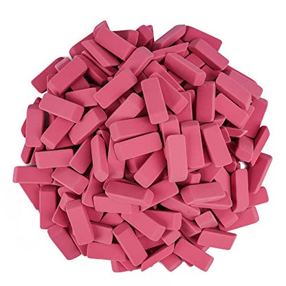 200 Pack Pink Erasers Bulk Latex-Free Soft Erasers Pencil Erasers for Students Teachers and School and Office Supplies