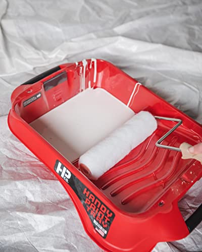 Handy Paint Tray, Deep-Well Design Holds Up to a Gallon of Paint or Stain, Sturdy Handles on Both Ends, Integrated Magnetic Brush Holder - size: Deep Well Tray