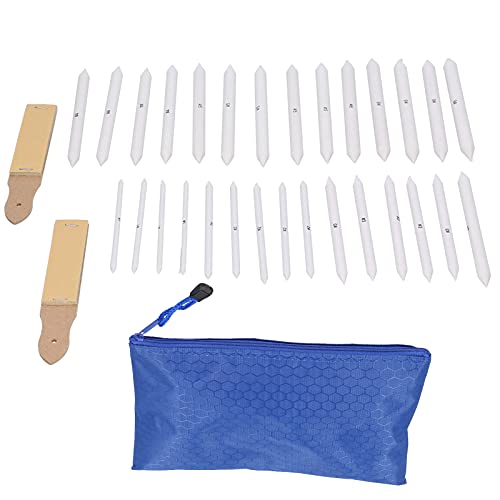 Srliya Blending Stumps and Tortillions Set Drawing Tools with 2pcs Sandpaper for Sketching