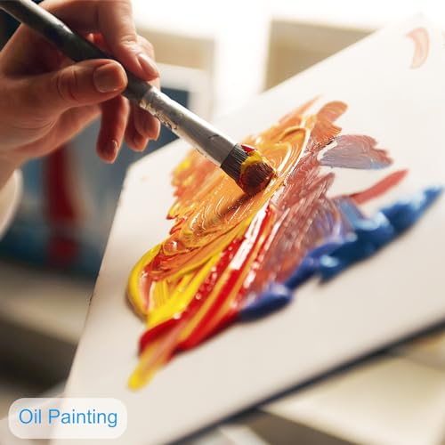 PATIKIL Stretched Canvas, 8 Pcs 4" x 4" Heart Canvas for Painting Blank Primed Canvas Cotton Canvas Panels for Acrylics Oil Watercolor Paints, White