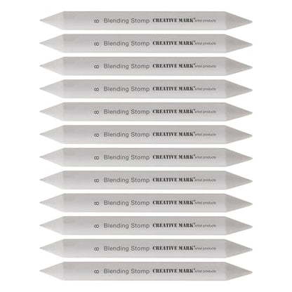 Creative Mark Blending Stumps - Solid Double-Ended Blending Stumps for Blending Charcoal, Pencils, Pastels, and More! - [Size # 8-72 Count] - size: Size # 8 - 72 Pack