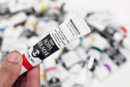 Turner Colour Works Acryl Gouache Artist Acrylic Paint - Single 40 ml Tube - Carmine - color: Carmine, style: 40ml