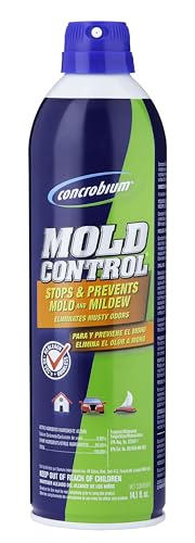 Concrobium Mold Control Aerosol, 14.1 oz – Eliminates & Prevents Mold – EPA Registered, Bleach-Free, Odorless, VOC-Free – For Indoor & Outdoor Surfaces, Mid-Sized Jobs, and Hard-to-Reach Areas - size: 14.1 Fl Oz (Pack of 1), style: Spray