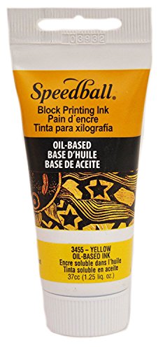 Speedball Art Products Company 003455 37cc Oil Block Ink, Yellow - color: Yellow