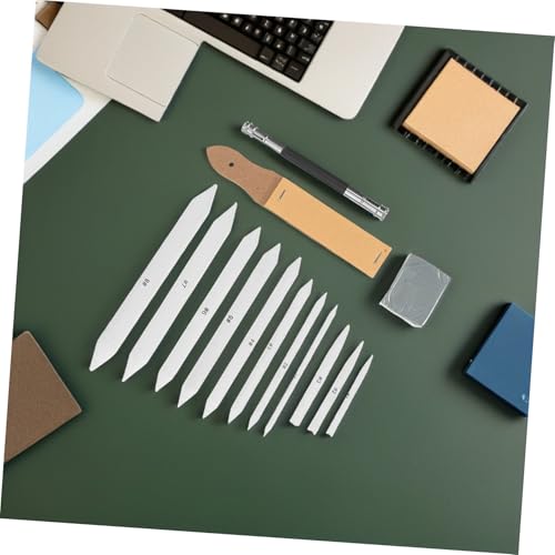OSALADI 33pcs Charcoal Blending Tools Drawing Sketching Kit Set with Sandpaper Pencil Sharpener and Kneaded Eraser, Paper Art Blenders for Outdoor Sketching and Studio Work, Versatile