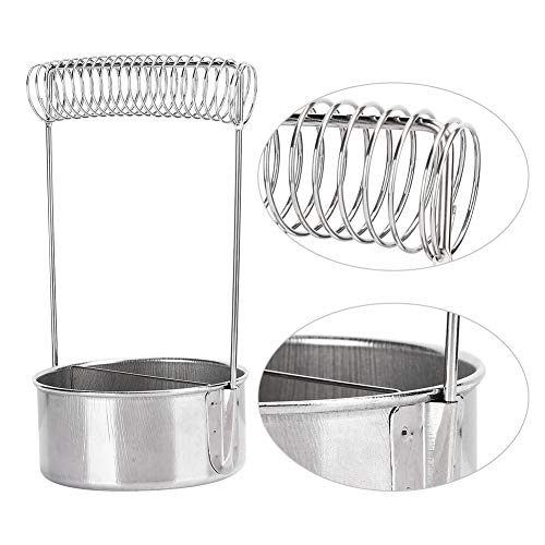 Paint Brush Washer, Stainless Steel Brush Washer for Painting, Paint Brush Cup, with Wash Tank Filter Screen Holder Spring, to Clean and Dry Paint Brushes (Not for Large Brushes)
