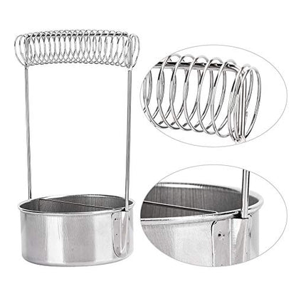 Paint Brush Washer, Stainless Steel Brush Washer for Painting, Paint Brush Cup, with Wash Tank Filter Screen Holder Spring, to Clean and Dry Paint Brushes (Not for Large Brushes)
