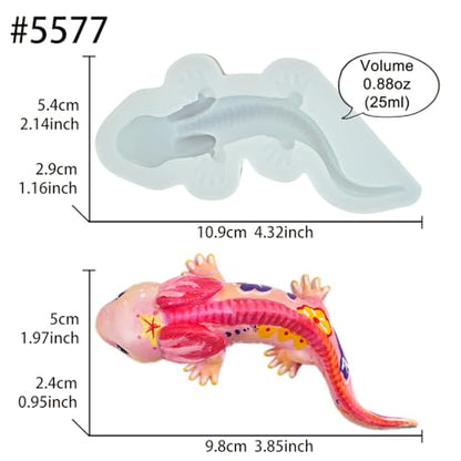 Axolotl Resin Molds for Epoxy Plaster Clay Crafts - color: Axolotl