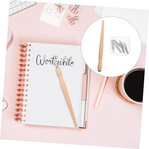 6-Piece Calligraphy Dip Pen Set with Nibs and Holder Multi-Function Calligraphy Pens for Elegant Writing and Artistic Projects