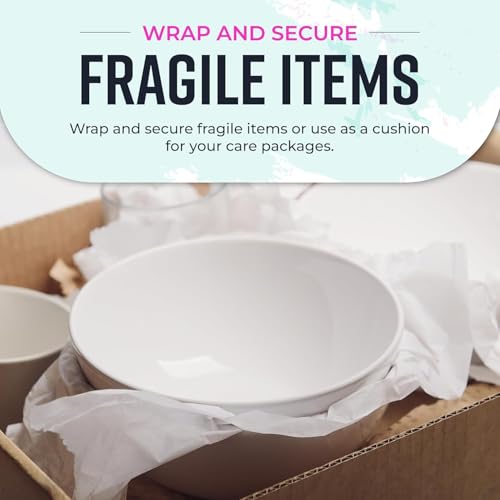 Bryco Goods 36" x 2400" (200') White Kraft Paper Roll - Made in USA - Craft Paper for Bulletin Board Art Table Covering Drawing Gift Wrapping Bouquet Packing Parcel 80GSM - color: White, size: 36" x 200'