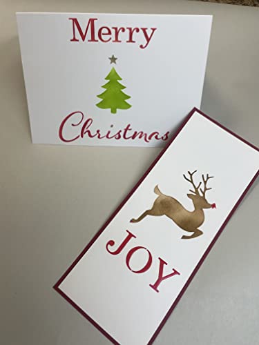 The Crafters Workshop Stencils, Reusable for Crafts, Art, Greeting Cards, Paint or Mixed Media, 2 Pk, 6" x 6", Merry Tree/Reindeer Joy - style: Merry Tree / Reindeer Joy