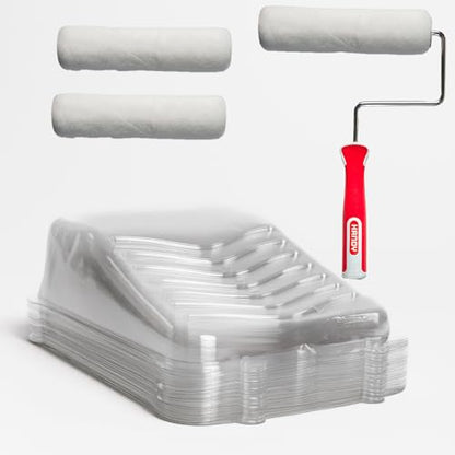 Handy Paint Tray, for Painting Projects, Fast Cleanup, and Touch Ups, Holds Up to a Gallon of Paint or Stain, Disposable, Deep Well Liners Kit - size: 1 Count (Pack of 1)