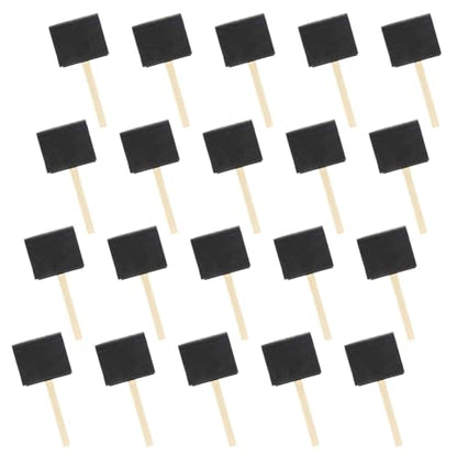 20Pcs Sponge Paint Brush for Painting Staining, Foam Brushes for Acrylics, Staining, Varnishes, Assorted Sizes Round Craft - size: 5cm diameter