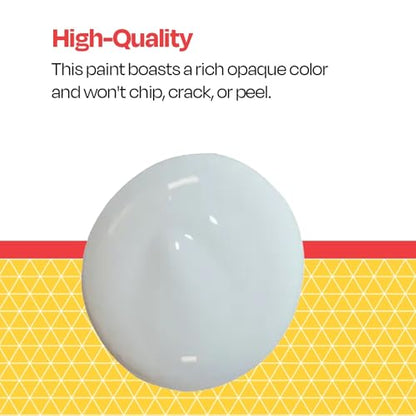 School Smart Washable Tempera Paint, White, 1 Quart Bottle - color: White, size: 32 Fl Oz (Pack of 1)