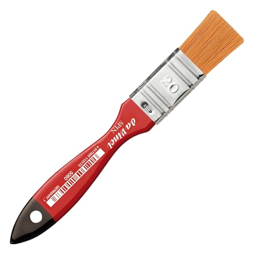 da Vinci Watercolor Series 5080 Size 20 - CosmoTop Spin Ultimate Wash Synthetic with Red Handle - 20mm Width - Made in Germany - size: Size 20, style: Wash