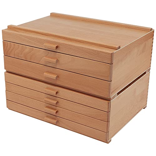 HG Art Concepts Artists Storage Chests - Premium Studio Organizer for Paint Tubes, Brushes, Pencils, Markers, & More! - 3 Drawer & 4 Drawer - size: 3 & 4 Drawer