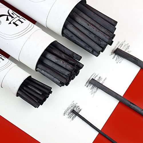 25x Vine Charcoal Pencils Drawing Sketching Willow Charcoal Sticks Art Supplies For Artists Adults Teens Beginner - color: Multi-Color