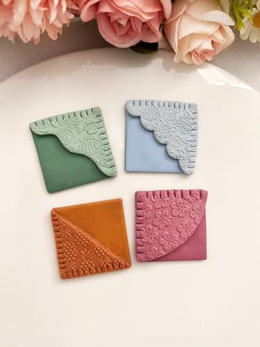 Bookmark Polymer Clay Cutters and Molds Set(5Pcs), Reusable PLA Clay Tools for DIY Jewelry Making, Assorted Shapes for Earrings, Pendants & Crafts