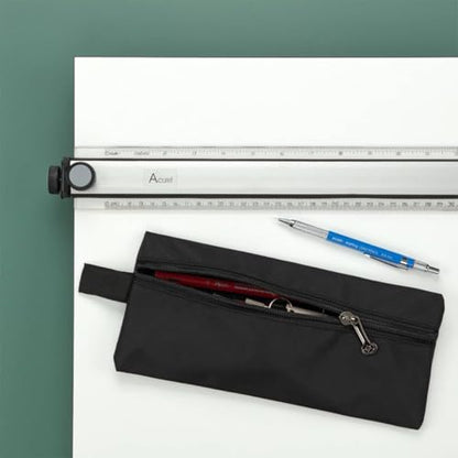 Acurit PXB 23” x 31” Drawing Board & Travel Bag for Artists and Drafters - Portable Workspace for Drawing, Sketching, Drafting, Painting - Fixed Angle Laminated Surface w/Ruler & Parallel Motion Bar - size: 23x31"