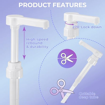 Bundle Set of LET'S RESIN 140oz Silicone Mold Making Kit and 30CC Gallon Pump Dispenser,