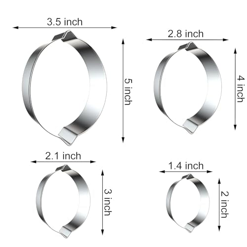 Lemon Cookie Cutter Set - 4 Piece, Stainless Steel, Fruit Themed