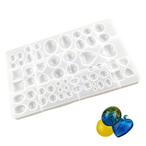 Silicone Resin Jewelry Casting Mold, Resin Jewelry Molds, for DIY Artcraft Project, Crafting, Gift Pendant, Pendant Earrings Making, Large