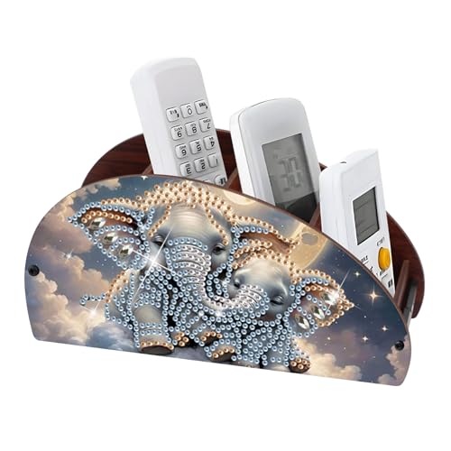 Diamond Painting kits Organizer Box, Diamond art DIY elephant in the clouds Special Shape Diamond Partial Mosaic Handmade Making Kit Organizer Box, Home Dining Living Room TableTop Art Decoration - color: elephant