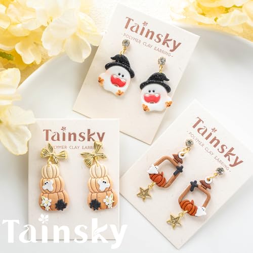 Tainsky Halloween Clay Cutters - 20 Shapes for Polymer Jewelry & Earrings (A) - color: Set A