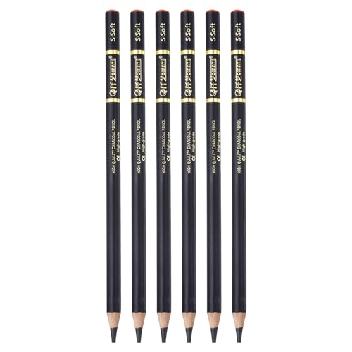 PATIKIL 6Pcs Drawing Pencils for Sketching, Extra Soft Refill Sketch Pencils for Drawing, Graphite Art Pencil Set Professional Resistant Lead for Painting Shading Artist Office Supplies - size: Extra Soft