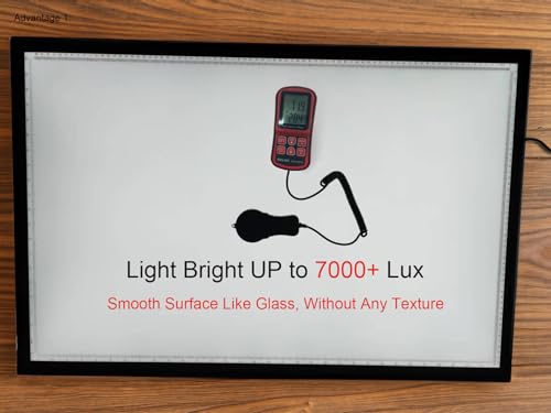 WELZK 7000 Lux A1 Light Pad for Diamond Painting, 2.9ft x 1.9ft Extra Large 3-Colors Lightbox. 10 Levels/Stepless Dimming for Tracing, Drawing, etc - style: A1 3-Colors