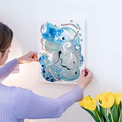 Sculpd Canvas Painting Kit, Abstract Canvas Painting, 4 Acrylic Paint Colours, 2 Brushes, Artist Canvas, Additional Artist Supplies, Studies Book & Guides, Suitable for Beginners & Artists (Bold) - color: Bold, size: Large