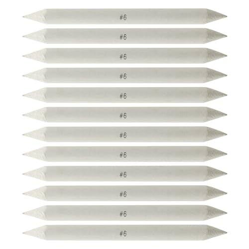 Creative Mark Blending Stumps - Solid Double-Ended Blending Stumps for Blending Charcoal, Pencils, Pastels, and More! - [Size # 6-72 Count] - size: Size # 6 - 72 Pack