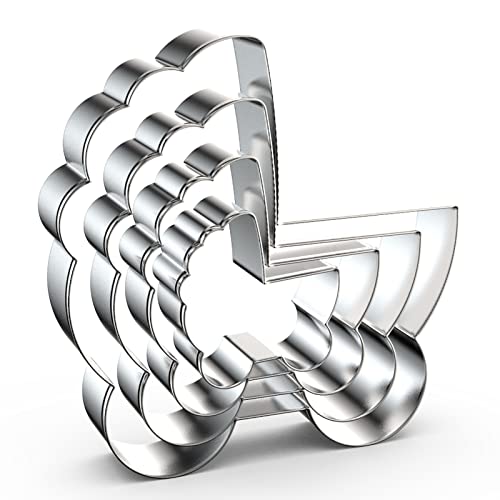 Baby Carriage Cookie Cutter Set Large - 5 Inch, 4 Inch, 3 Inch, 2inch - 4 Piece - Stainless Steel - color: Baby Carriage