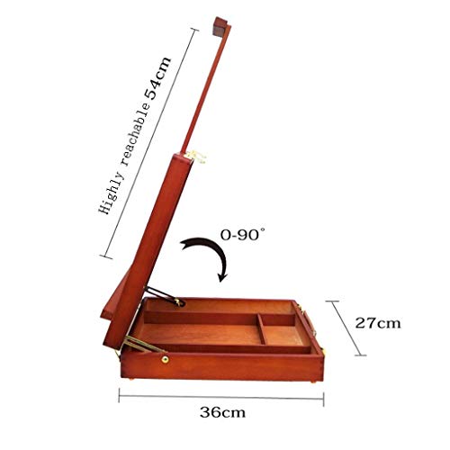 Studio Easel Portable Desktop Wooden Oil Painting Box Sketch Easel Desktop Paper Holder Painting Art Tool Storage Box Artists Painting