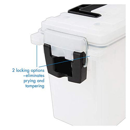 Logix 12535 Translucent Craft Organizer, Art Supply Organizer and Storage, Lockable School Supplies Organization, Moisture Resistant, Made in USA - size: One Size