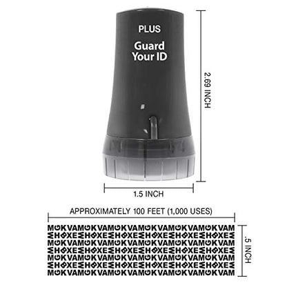 Guard Your ID Advanced Security Roller 2.0 for Identity Theft Prevention Stamping Black - color: Black, size: Regular