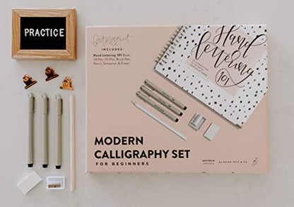 Modern Calligraphy Kit for Beginners: A Creative Craft Kit for Adults featuring Hand Lettering 101 Book, Brush Pens, Calligraphy Pens, and More (Calligraphy Practice Book Series)