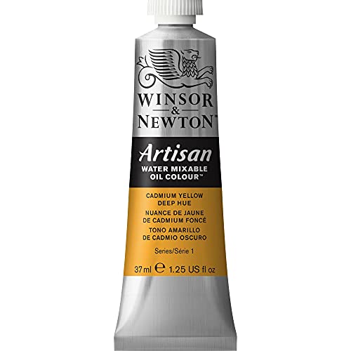Winsor & Newton Artisan Water Mixable Oil Colour, 1.25-oz (37ml), Cadmium Yellow Deep Hue - color: Cadmium Yellow Deep Hue, style: 1.25-oz