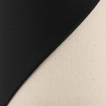 Paramount Black Canvas All-Media Primed Cotton Canvas Roll - 56" x 6 yd - Medium Texture, Unbleached 100% Cotton, Double-Primed with Acid-Free Black Acrylic Gesso - for Acrylics, Oils & Alkyds - size: 56" x 6 yd