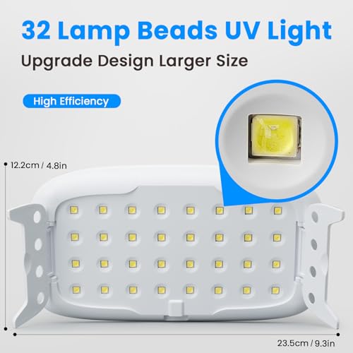 Bsrezn 200g UV Resin Kit with Large Light 32 Beads, Crystal Clear Solar Activated UV Epoxy Resin for Jewelry Making (100g x 2) - size: large light kit