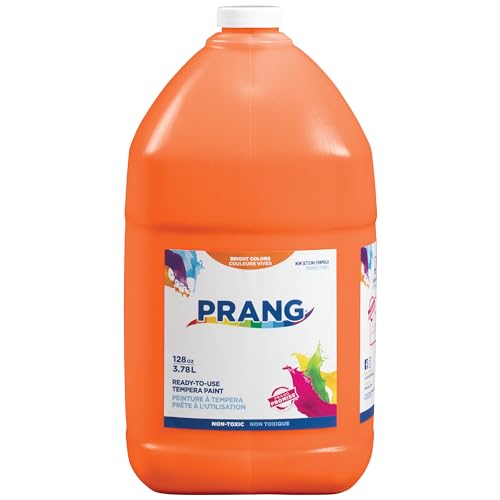 Prang Ready-to-Use Tempera Paint, Orange, 1 Gal., 1 Count - color: Orange
