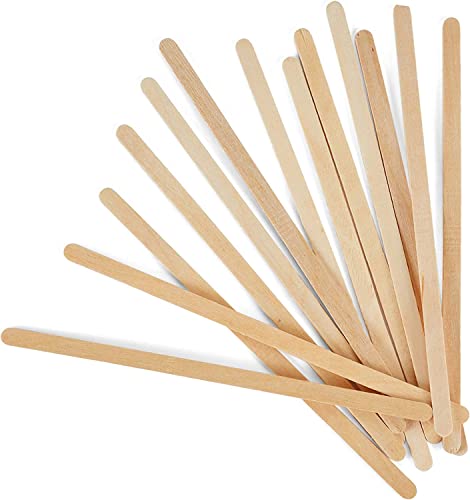 Coffee Stirrers Disposable Wooden Coffee Stir Sticks - Round-End Birchwood 5.5 Inches Large Wooden Stir Sticks - Pack of 500 Wood Stir Sticks, Coffee Sticks, Stirrers - style: 5.5 Inches - Pack of 500