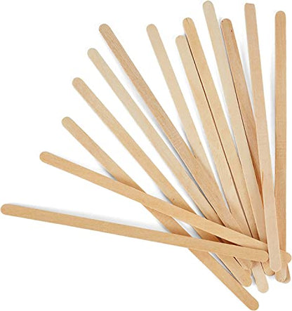 Coffee Stirrers Disposable Wooden Coffee Stir Sticks - Round-End Birchwood 5.5 Inches Large Wooden Stir Sticks - Pack of 500 Wood Stir Sticks, Coffee Sticks, Stirrers - style: 5.5 Inches - Pack of 500
