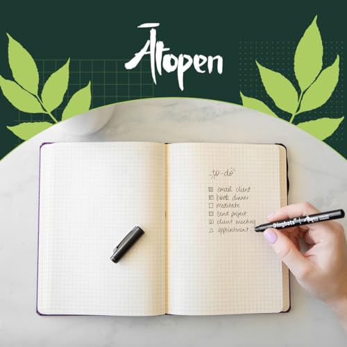 Dingbats - Ātopen Fineliner Pens - 3 Pack Black Fine Point Pens - Bleed-proof Smooth Writing, Drawing Pens - Fine Tip Pens for Journaling, Calligraphy - color: Fineliners (3 Pack), style: Pack