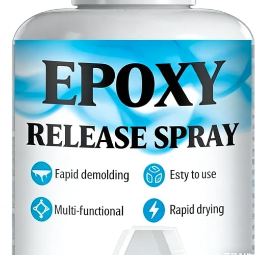 Epoxy Mold Release Spray - 100ml Fast-Drying Smooth Removal,Professional Wax Demolding Spray | for Candle Wax Plaster DIY Crafts Art Projects Casting
