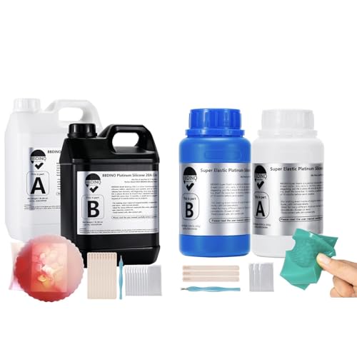 Super Elastic Mold Making Trial Kit Bundle with Silicone Mold Making Kit 20A One Gallon