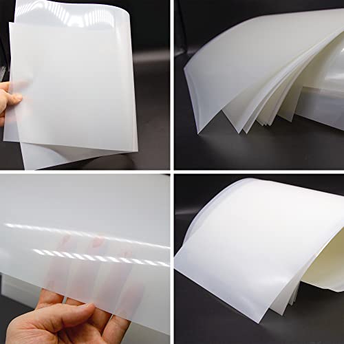 7mil Blank Mylar Sheets for Stencil,10PCS 12X24 inch Milky Translucent PET Blank Stencils Sheets, Template Material for Cutting Machines, Laser Cutting, Food-Safe Craft Plastic - size: 7mil, 12" x 24", 10 Pack