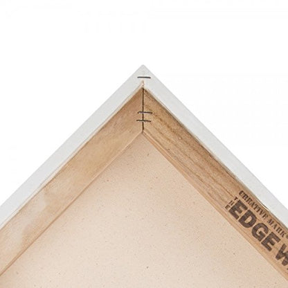 Creative Mark The Edge Deluxe Cotton 2-1/2 in. Deep Stretched Canvas for Painting, 5x5 3-Pack, 14oz. Primed Weight, Universal Archival Priming, Medium Tooth, Frameless Artwork Canvas for Painters